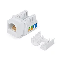 Вставка Keystone Cabeus KJ-RJ45-Cat.5e-90 Keystone Jack RJ-45, категория 5e, заделка тип 110, белая