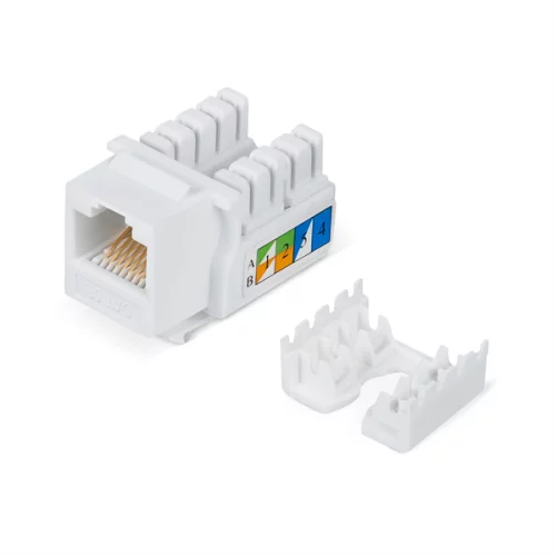 Вставка Keystone Cabeus KJ-RJ45-Cat.5e-90 Keystone Jack RJ-45, категория 5e, заделка тип 110, белая