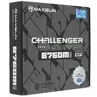 MAXSUN MS-Challenger B760M D5 WIFI V1/V2 (Socket 1700, mATX, 2*DDR5, VGA/HDMI, 3*SATA3, 2*M.2, 1*PCIEx16/1*PCIEx1, 2*USB2.0, 4*USB 3.2, LAN 1*1G, Bluetooth, Wi-Fi 802.11ax, RTL)