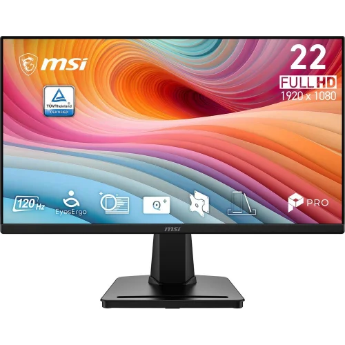 Монитор MSI PRO MP225 E12L 21.45 16:9 FHD(1920x1080) IPS Flat,1ms(MPRT),1300:1,100M:1,300nit,178/ 178,HDMI 1.4,VGA(D-Sub),Tilt,VESA,120Hz,Black,1y war-ty (9S6-3PE0CM-056)