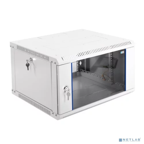 Шкаф телекоммуникационный настенный разборный ЭКОНОМ 6U (600 520) дверь стекло (ШРН-Э-6.500)