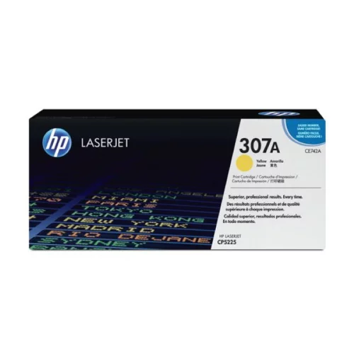 Тонер-картридж/ HP Color LaserJet CE742A Yellow Print Cartridge