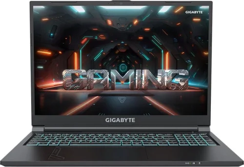 Ноутбук Gigabyte G6 Core i7 13620H 32Gb SSD512Gb NVIDIA GeForce RTX4060 8Gb 16 IPS FHD+ (1920x1200) FreeDOS black WiFi BT Cam (KF-H3KZ853KD/32)