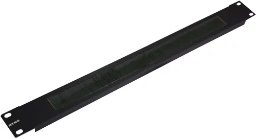 Кабельный органайзер Горизонтальный NTSS NTSS-BO-1U-BL односторонний щетки 1U шир.:19