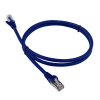 Патч-корд RJ45 - RJ45, 4 пары, FTP, категория 6, 10 м, синий, LANMASTER LAN-PC45/S6-10-BL