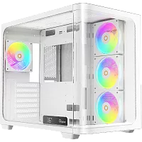 Корпус Компьютер без блока питания/ Case Ocypus Iota C70 Curve WH ARGB, Midi-Tower, TG, 4x120mm ARGB, 2xUSB-A 3.0 + 1xUSB-C 3.1, ATX, mATX, mITX White (IOTA-C70-WHD400CD-GL)