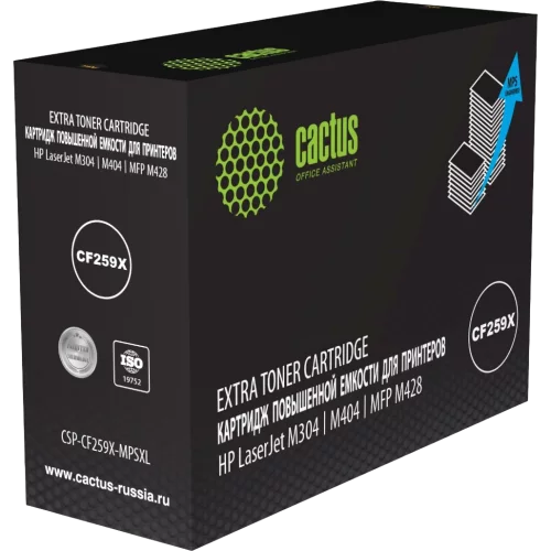 Картридж лазерный Cactus CSP-CF259X-MPSXL CF259X черный (20000стр.) для HP LJ M304/M404/MFP M428