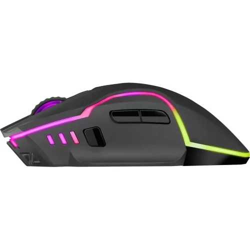 DEFENDER ONESHOT Беспроводная игровая мышь черная (USB, 2.4 ГГц, LED подсветка, 7 кн., 300 мАч,32400 dpi, GM-067) (52067) фото 3