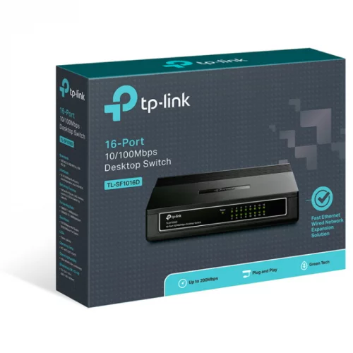 Коммутатор TP-LINK 16x RJ45 (TL-SF1016D) фото 4