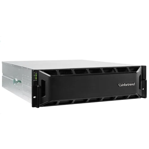 Infortrend EonStor GS 2000 Gen2 3U/ 16bay Dual controller, 2x12Gb/ s SAS,8x1G iSCSI,+4 host boards,4x4GB,2x(PSU+FAN),2x(SuperCap+Flash),16xdrive trays,1xRackmount kit (GS 2016RCF-D) (GS2016R01C0FD-8U32)