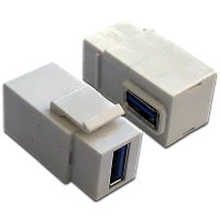 Модуль Keystone, USB 3.0, тип A, мама-мама, 90 градусов, белый (LAN-OK-USB30-AA/ V-WH) (LAN-OK-USB30-AA/V-WH)