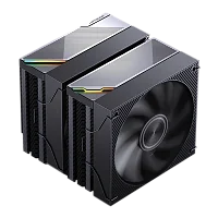 Кулер для процессора/ CPU Cooler JONSBO CA90 ARGB (270W, 4-pin PWM, 159mm, Al/ Cu, 6x6mm, ARGB, 1x130mm + 1x120mm, 76.57CFM/ 69.61CFM, 31.4dBA/ 32.6dBA, 1800RPM/ 1800RPM, S: 1851/ 1700/ 1200/ 115X, AM4/ AM5 B (CA90 ARGB BLACK)
