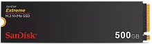 SanDisk внутренний твердотельный накопитель 500Гб Extreme M.2 NVMe PCIe Gen 4.0. Цвет: черный (SDSSDX3N-500G-G26)