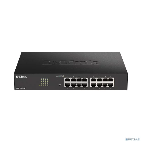 DGS-1100-16V2/ A2A Настраиваемый L2 коммутатор c 16 портами 10/ 100/ 1000Base-T (465536) (DGS-1100-16V2/A2A)