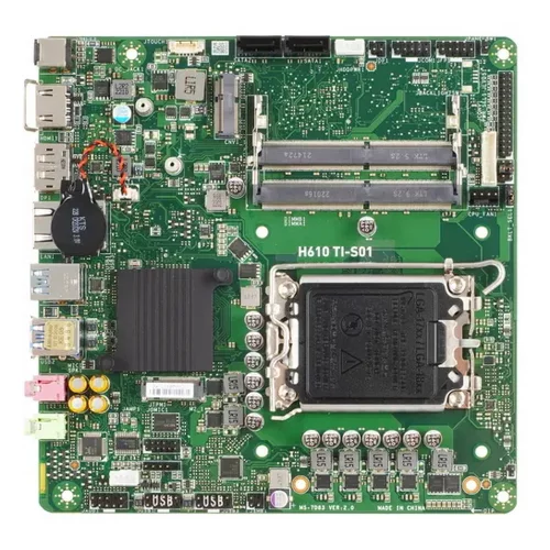 H610TI-S01 MS-7D83\H610TI-S01\601-7D83-02S,20\801 -7D83-104\PRC H610TI-S01 H610,LGA1700,2DDR4,1M.2 ,2USB3.2 Gen2,2USB3.2 Gen1,5USB2.0, 2SATA3,HD Audio, BULK (H610 TI-S01)