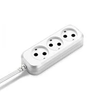 Сетевой удлинитель Buro BU-PSL3.3/ W 3м (3 розетки) белый (пакет ПЭ) (BU-PSL3.3/W)