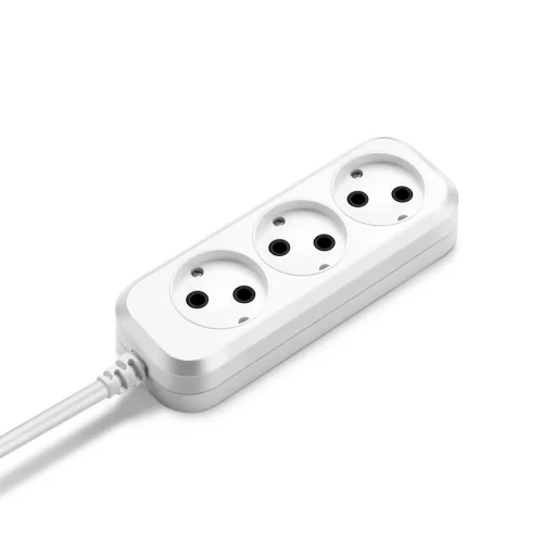 Сетевой удлинитель Buro BU-PSL3.3/ W 3м (3 розетки) белый (пакет ПЭ) (BU-PSL3.3/W)