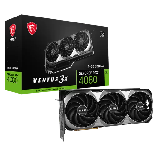 Видеокарта PCIE16 RTX4080 16GB RTX 4080 16GB VENTUS 3X E MSI