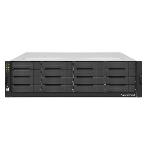 Сетевой накопитель Infortrend GSi 5016GU-F 3U/ 16bay, single controller system including 1xIntel Xeon E-2278GE CPU, 2x8GB memory, 1x12Gb/ s SAS EXP ports, 4x1GbE LAN ports, 2xGraphic card slots, 2x(PSU+FAN Module), (GSI5016GU000F-8U52)