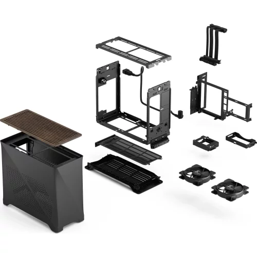 Корпус ПК без блока питания/ Case Fractal Design Era 2, Mini-Tower, 2x120mm, 2xUSB-A 3.0 + 1xUSB 3.2 Type-C, SFX PSU Support, mITX Charcoal Gray (FD-C-ERA2N-02) фото 25