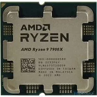 Процессор/ CPU AM5 AMD Ryzen 9 7900X (Raphael, 12C/24T, 4.7/5.6GHz, 64MB, 170W) OEM (100-000000589)