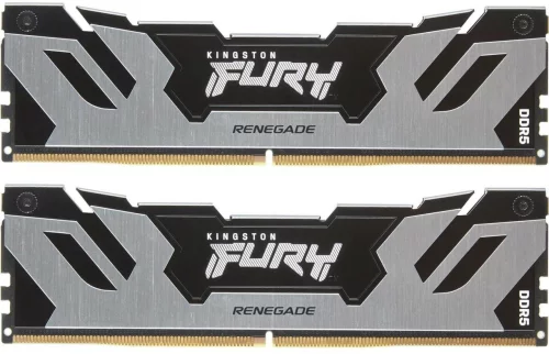 Модуль памяти DDR 5 DIMM 64Gb PC51200, 6400Mhz, Kingston FURY Renegade Silver XMP CL32 (Kit of 2) (KF564C32RSK2-64) (retail)
