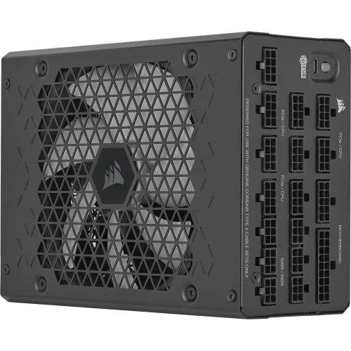 Блоки питания/ Power Supply Corsair HX1500i, Model RPS0132, 1500W 80+ Platinum (ATX, 3.1, PCIe 5.1, Full modular, 1x24(20+4)pin, 2x8-Pin to 12V-2x6 Cable, 3x4+4-pin CPU +12V (EPS), 6x4-pin Molex, 4x6+ (CP-9020309-EU)
