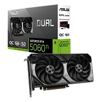 Видеокарта ASUS RTX5060Ti DUAL OC 16GB GDDR7 128bit 3xDP HDMI 2FAN RTL [DUAL-RTX5060TI-O16G] (90YV0MH0-M0NA00)