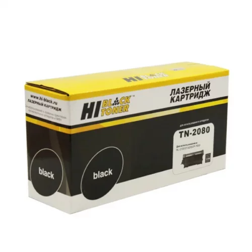 Тонер-картридж Hi-Black HB-TN-2080 черный 1200 страниц для Brother HL-2130/ DCP7055 (984002208)