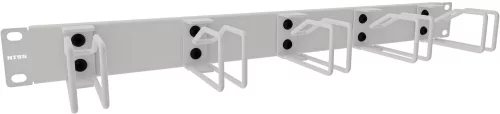 Кабельный органайзер Горизонтальный NTSS NTSS-HORG-1U-5(85) односторонний кольца 1U шир.:19