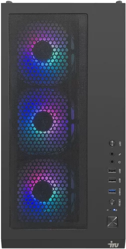 Компьютер IRU Game 710B5GP TWR (2001370) Компьютер IRU Game 710B5GP TWR Core i7-11700F 32Gb SSD1Tb RTX3090 24Gb DOS GbitEth 750W черный (2001370)