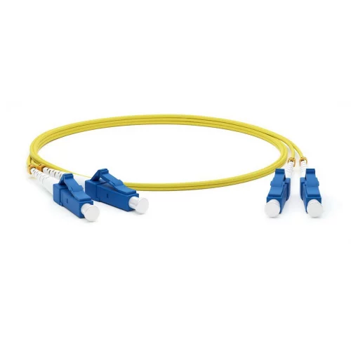 Патч-корд волоконно-оптический (шнур) Hyperline FC-D2-9-LC/ UR-LC/ UR-H-15M-LSZH-YL SM 9/ 125 (OS2), LC/ UPC-LC/ UPC, 2.0мм, duplex, LSZH, 15м (FC-D2-9-LC/UR-LC/UR-H-15M-LSZH-YL)