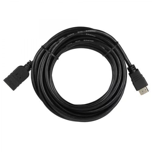 Кабель ACD Кабель ACD-DHHF1-50B |ACD-DHHF1-50B| HDMI 1.4, Golden Plated,19m/ 19f, HDMI extension, Черный, 5м |ACD-DHHF1-50B| (74229)
