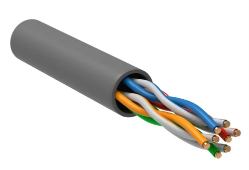 ITK Витая пара U/ UTP 5E 4х2х24AWG LSZH серый (305м) РФ/ Т (LC1-C5E04-121-T-R)
