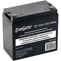 Exegate EX282974RUS Аккумуляторная батарея ExeGate DT 1233 (12V 33Ah, под болт М6)