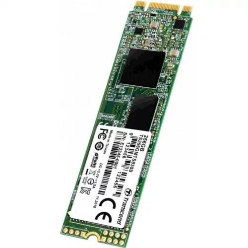 Твердотельный накопитель/ Transcend SSD 830S, 256GB, M.2(22x80mm), SATA3, 3D TLC, R/W 530/400MB/s, IOPs 45 000/70 000, DRAM buffer 256MB, TBW 140, DWPD 0.3 (5 лет) (TS256GMTS830S)