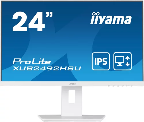 Монитор LCD 23.8 16:9 1920х1080(FHD) IPS, nonGLARE, 250cd/m2, H178°/V178°, 1000:1, 5M:1, 16.7M, 4ms, VGA, HDMI, DP, USB-Hub, Height adj, Pivot, Tilt, Swivel, Speakers, 3Y, White (XUB2492HSU-W5)