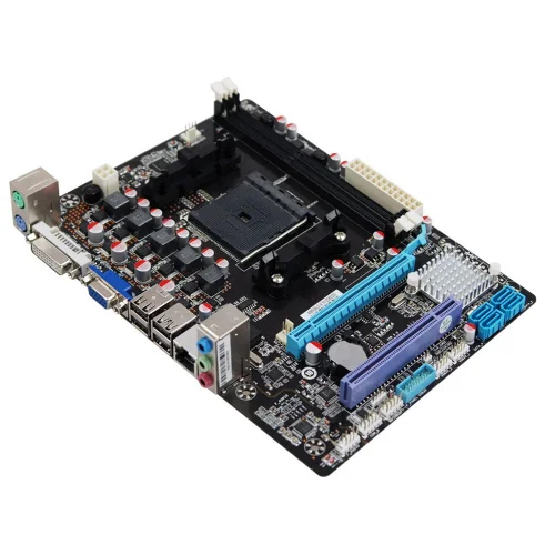 Материнская плата Esonic A88F2AL2, Socket FM2+, AMD A88, 2xDDR3-2133, D-SUB, DVI, 1xPCI-Ex16x, 1xPCI, 4xSATA3, 6 Ch Audio, Lan, 4xUSB3.0, 6xUSB2.0, 2xPS/ 2, mATX, RTL {20} (A88F2AL2-A1) фото 2