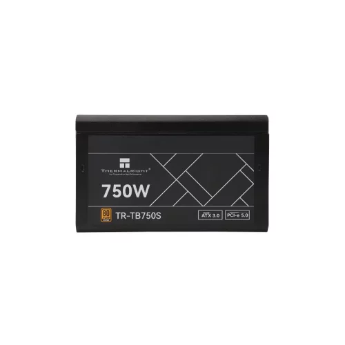 Блок питания 750W/ Thermalright, 750W 80+ Bronze (ATX, 3, PCIe 5.0, Non-modular, 1x24(20+4)pin 550mm, 1xCPU*2 8(4+4)pin 600+150mm, 1xPCIe*2 8(6+2)pin 500+150mm, 1x12VHPWR PCIe 5.0 12+4pin 600mm, 1xSATA*3+MOLEX4pin*1 400+150+150+1 (TR-TB750S)