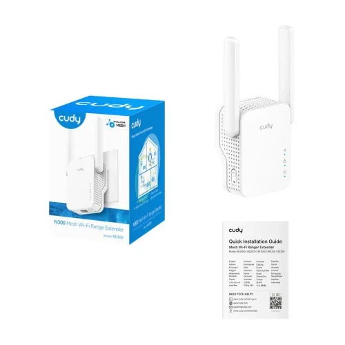 Усилитель Wi-Fi сигнала CUDY RE300 N300 Wi-Fi Mesh Repeater (RE300 1.0) фото 5