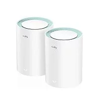 Бесшовный Mesh роутер Cudy M1500 (M1500(2-PACK)) AX1500 10/100/1000BASE-TX белый (упак.:2шт)