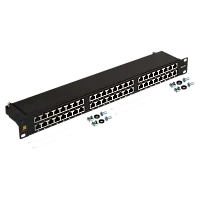 Патч-панель Lanmaster LAN-PPC48S6 19" 1U 48xRJ45 кат.6 STP