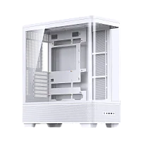 Корпус без блока питания/ Case JONSBO TK-5, Midi-Tower, TG, no fan, 2xUSB-A 3.0 + 1xUSB-C 3.2, ATX, mATX, mITX White (TK-5 WHITE)