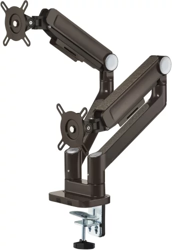 Кронштейн для мониторов Ultramounts UM733BR черный/коричневый 17-32 макс.8кг крепление к столешнице поворот и наклон фото 4