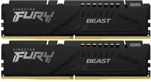 Память оперативная/ Kingston 16GB 5600MT/s DDR5 CL36 DIMM (Kit of 2) FURY Beast Black EXPO (KF556C36BBEK2-16)