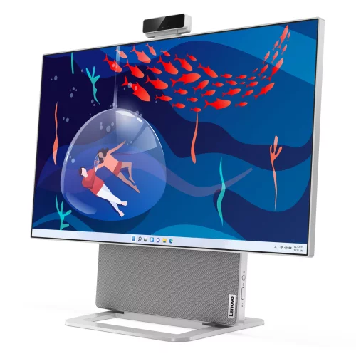 Моноблок Lenovo Yoga AIO 7 27APH8 27 (F0HK0042RK) Моноблок Lenovo Yoga AIO 7 27APH8 27 QHD (2560x1440) IPS 350N, Ryzen 7 7840HS, 16GB LPDDR5x-6400, 1TB SSD M.2, Radeon 780M, WiFi 6E, BT, 0.5MP+IR Cam, Wireless KB&Mouse, Win 11 RUS, Cloud Grey, 1Y (F0HK0042RK) фото 2