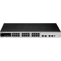 Коммутатор/ DES-3528_RFB/A4 Refurbished unit, clean, fully tested, well-packed. 24-Port 10/100Mbps + 2 Combo Copper/SFP + 2 1000 Mbps Copper L2+ Flow control, VLAN, Port Trunk, SNMP, RMON Management Features QoS support based on traffic prioritization, Sa