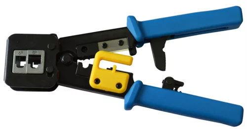 Обжимной инструмент для коннекторов типа EZ, 4P, 6P, 8P, с храповым механизмом (LAN-CRI-468R/ EZ) (LAN-CRI-468R/EZ)