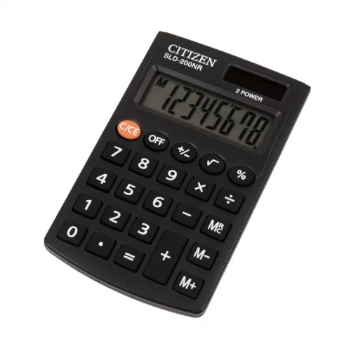 Калькулятор карманный Citizen SLD-200NR (SLD-200NR) Калькулятор карманный Citizen SLD-200NR черный 8-разр.