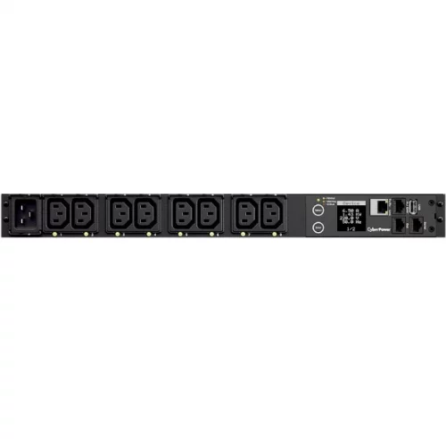 Блок распределения питания CyberPower PDU PDU41005 (PDU20SWHVIEC8FNET) 1U type, 16Amp, plug IEC 320 C20, (8) IEC 320 C13